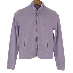 Juicy Couture Full Zip Terry Cloth Track Jacket Lilac Sky Purple Women XS